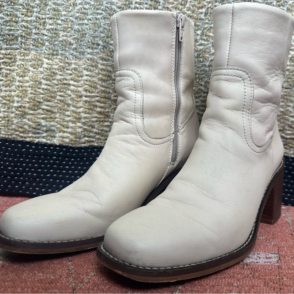 Portland Leather/ Patina Oslo Boots- Bone